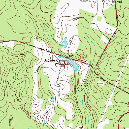 Topographic Map of Squires Hill Farm, VA