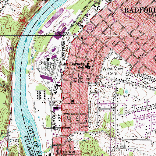 Topographic Map of Church of God, VA