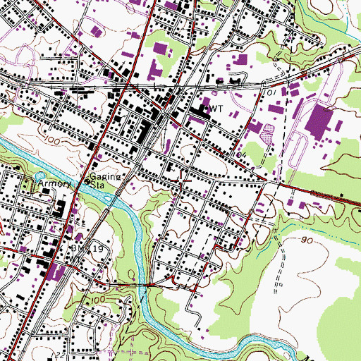 Topographic Map of Bible Baptist Independent Missionary Church, VA