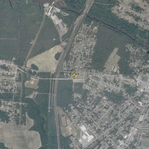 Aerial/Satellite Image of Emporia Assembly of God Church, VA