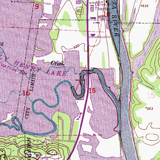 Topographic Map of Black Creek, AL