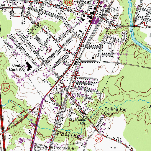 Topographic Map of Glorious Church of God in Christ Apostolic, VA