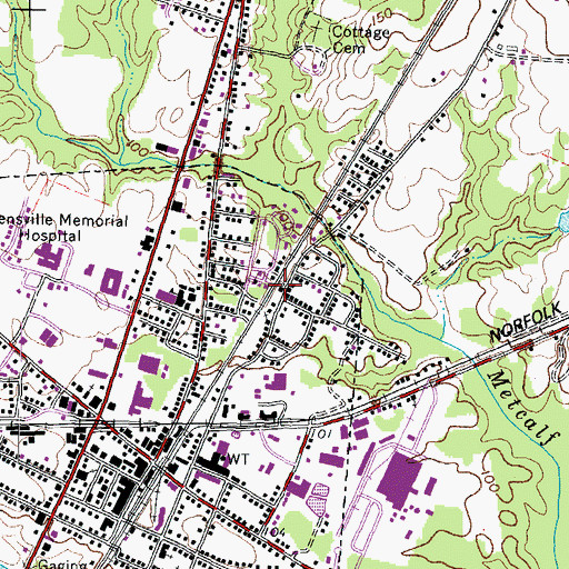 Topographic Map of Greens Chapel Number Two Reformed Zion Union Apostolic Church, VA