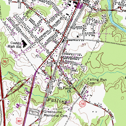 Topographic Map of Kingdom Hall of Jehovahs Witnesses, VA