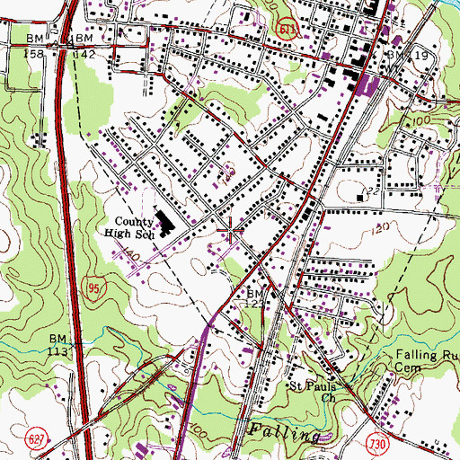 Topographic Map of Saint Richards Catholic Church, VA