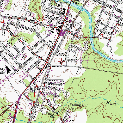 Topographic Map of Village View, VA