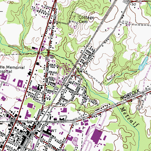 Topographic Map of White Chapel Church of God in Christ, VA