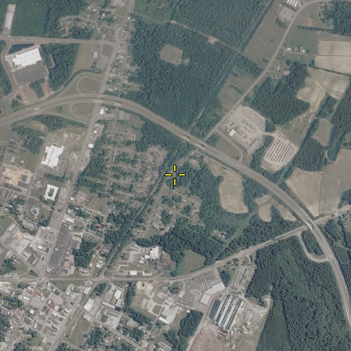 Aerial/Satellite Image of White Chapel Church of God in Christ, VA