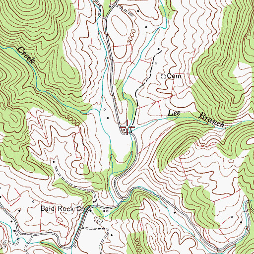 Topographic Map of Cove School (historical), VA