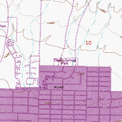 Topographic Map of Sandpiper Park, AZ
