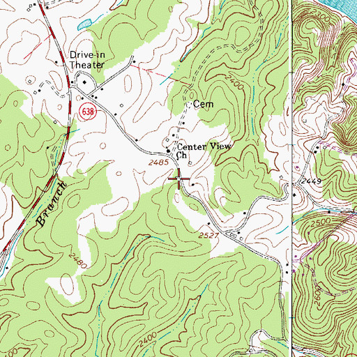 Topographic Map of Laurel Spring School (historical), VA