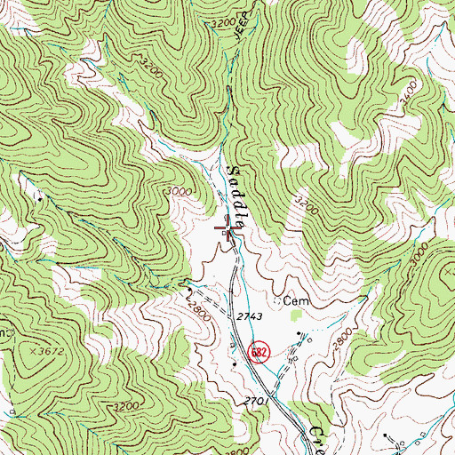 Topographic Map of Lund School (historical), VA