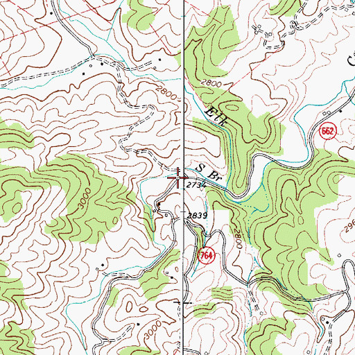 Topographic Map of Lundy School (historical), VA