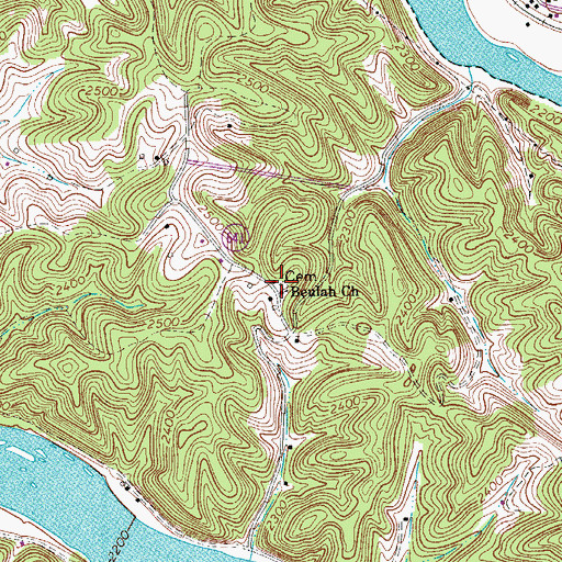 Topographic Map of Mount Pisgah School (historical), VA