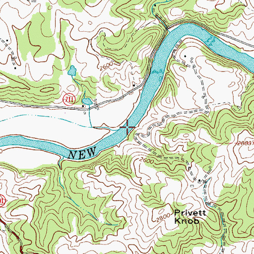Topographic Map of Osborne Ferry (historical), VA