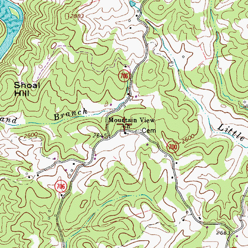 Topographic Map of Osborne School (historical), VA