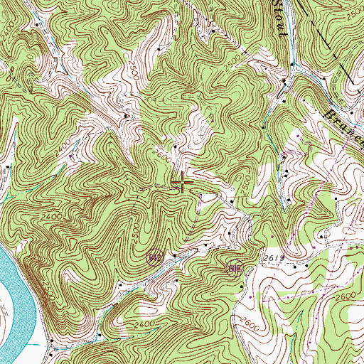 Topographic Map of Pinegrove School (historical), VA