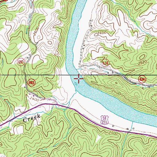 Topographic Map of Todd Ford, VA