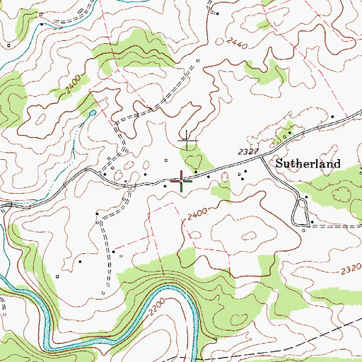 Topographic Map of Glade School (historical), VA