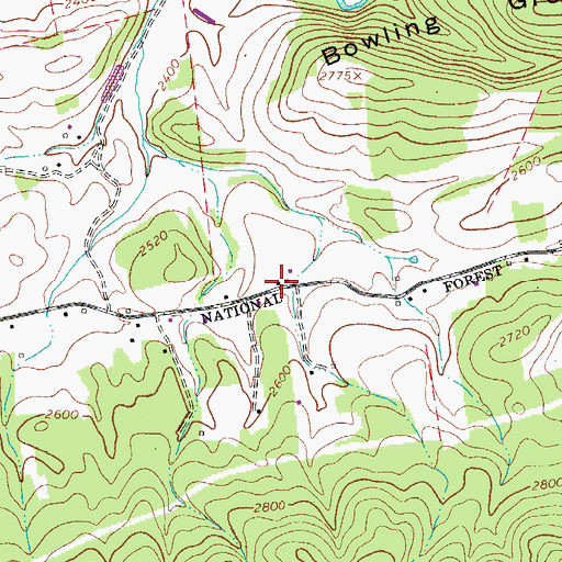 Topographic Map of Harvey School (historical), VA