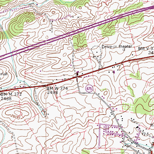 Topographic Map of Hildreths House, VA