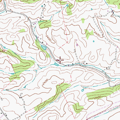 Topographic Map of Rockdale School (historical), VA