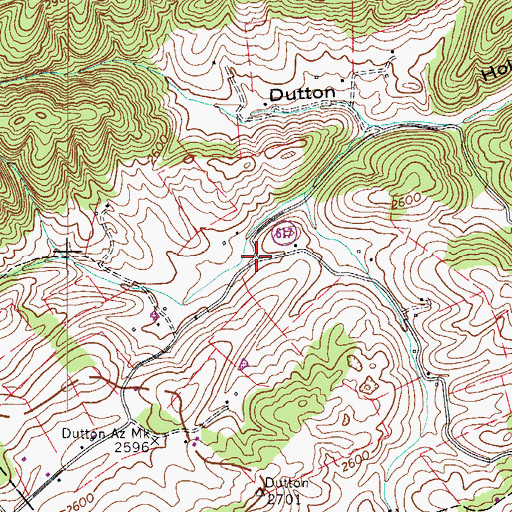 Topographic Map of Stinson, VA