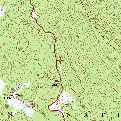 Topographic Map of Suitor, VA