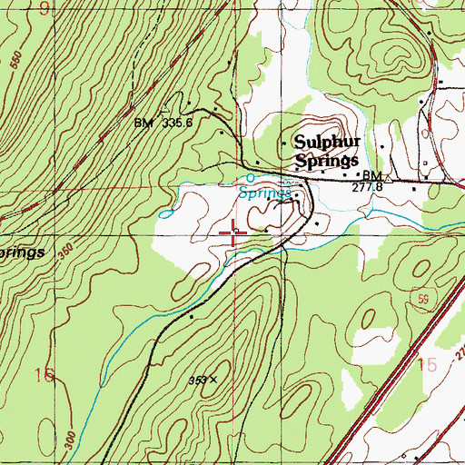 Topographic Map of Camp Elizabeth Lupton, AL