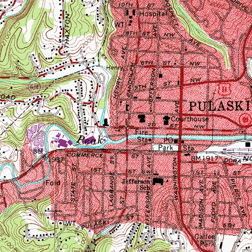 Topographic Map of Church of God in Christ, VA
