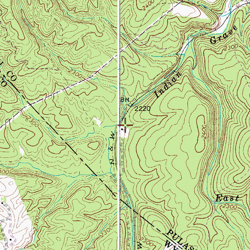Topographic Map of Clark (historical), VA