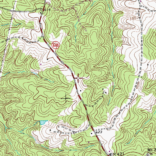 Topographic Map of Liberty School (historical), VA