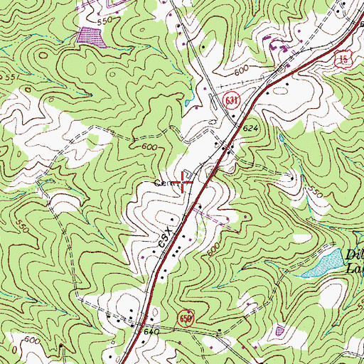 Topographic Map of Shepherd Cemetery, VA