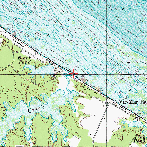Topographic Map of Hack Creek, VA