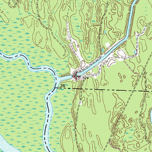 Topographic Map of D-Pond, VA