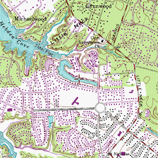 Topographic Map of Kings Lake, VA