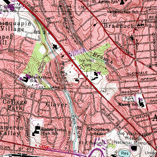 Topographic Map of The Church of Jesus Christ of Latter Day Saints, VA