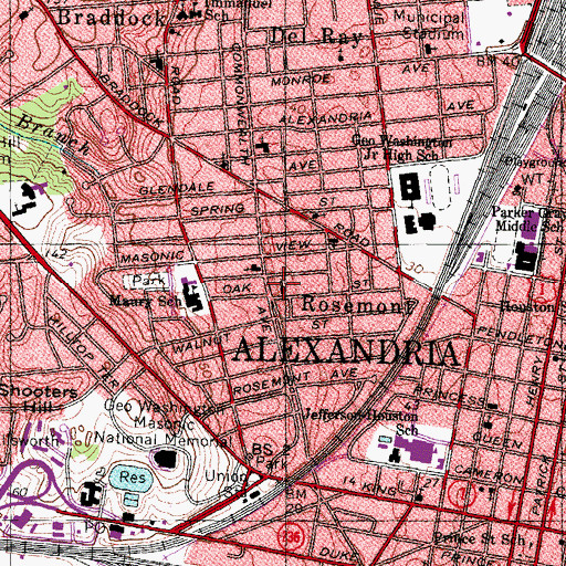 Topographic Map of Reality Gospel Church, VA