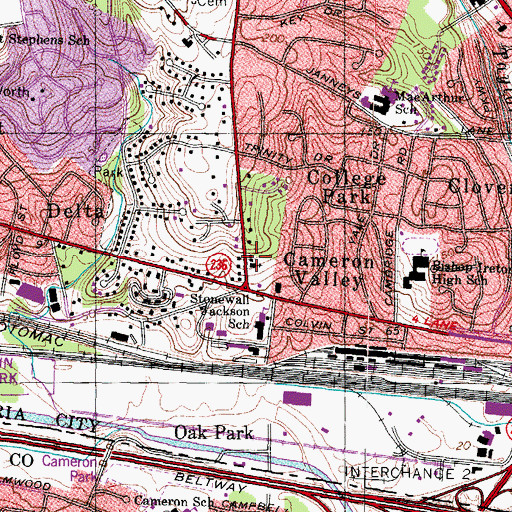 Topographic Map of The Apostolic Church, VA