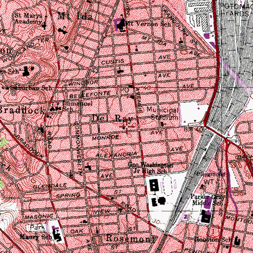 Topographic Map of Christian Fellowship Church, VA