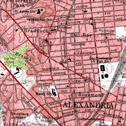 Topographic Map of Good Shepherd Lutheran Church, VA