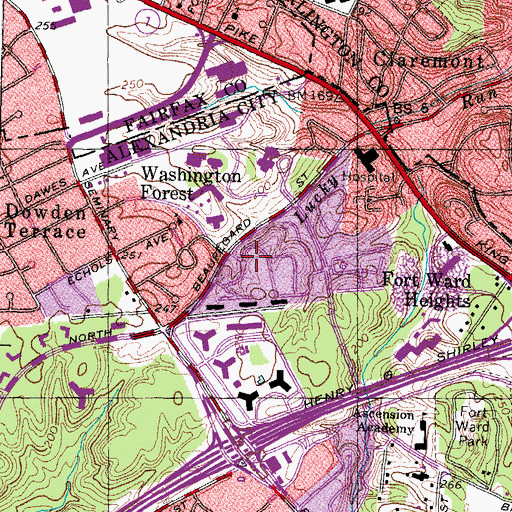 Topographic Map of Goodwin House Nursing Home, VA