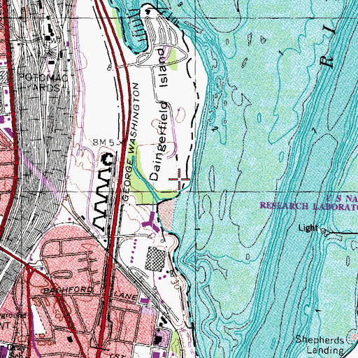 Topographic Map of Torpedo Factory, VA