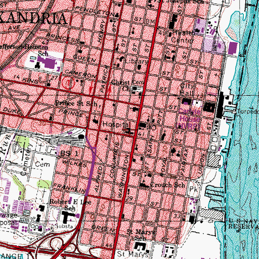 Topographic Map of Lyceum Museum, VA