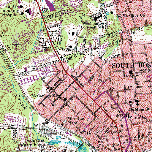 Topographic Map of Church of God, VA