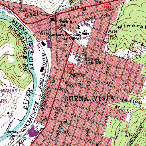 Topographic Map of Stone Church of the Brethren, VA