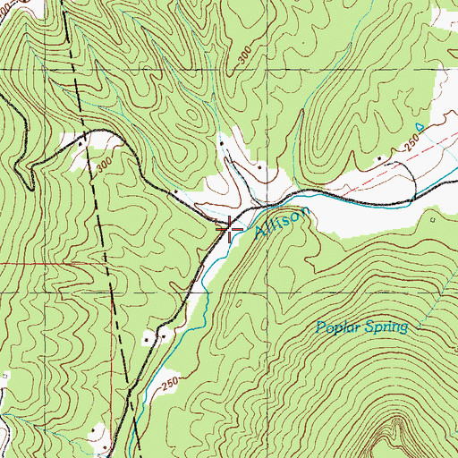 Topographic Map of Deer Head Cove, GA