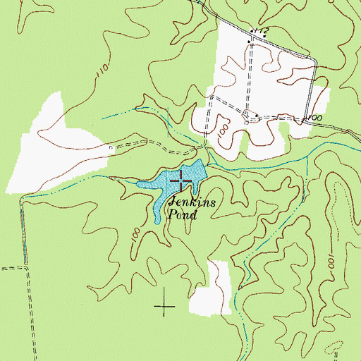 Topographic Map of Jenkins Pond, VA