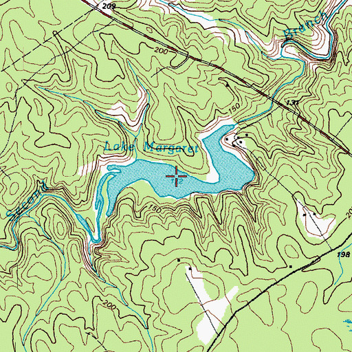 Topographic Map of Lake Margaret, VA