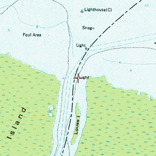 Topographic Map of Roanoke River, NC